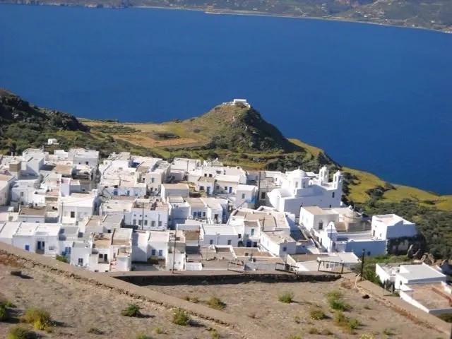 Chora milos — winter Greece
