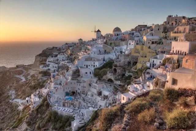Oia sunset panoramio 2 — winter Greece