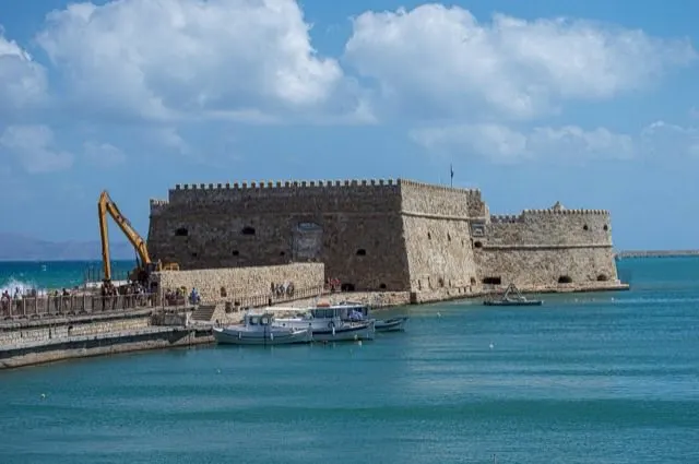 Venetian fortress of koules — winter Greece